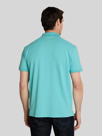 Tom Tailor Regular Fit Poloshirt aus reiner Baumwolle mit Logo-Stitching Petrol 5