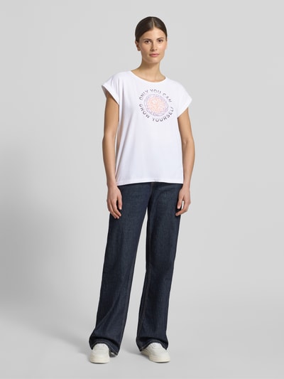 G.I.G.A. DX T-Shirt mit Statement-Print Weiss 1