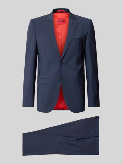 Produktfoto, Super Slim Fit Anzug aus Woll-Mix Modell 'ARTI/HESTEN' von HUGO, jednokolorowy, mieszanka wełny, komplet, krój slim fit
