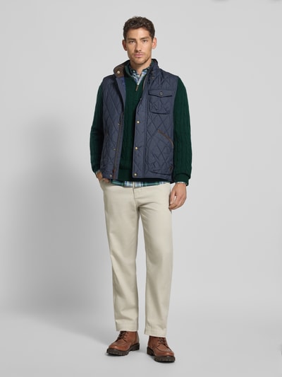 Polo Ralph Lauren Gebreide pullover van kasjmier met opstaande kraag en ritssluiting Donkergroen - 1