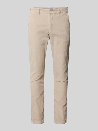 Jack & Jones Slim fit corduroy broek, model 'Marco' Offwhite - 2