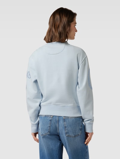 Guess Sweatshirt mit Label-Applikation Modell 'VINTAGE' Hellblau 5