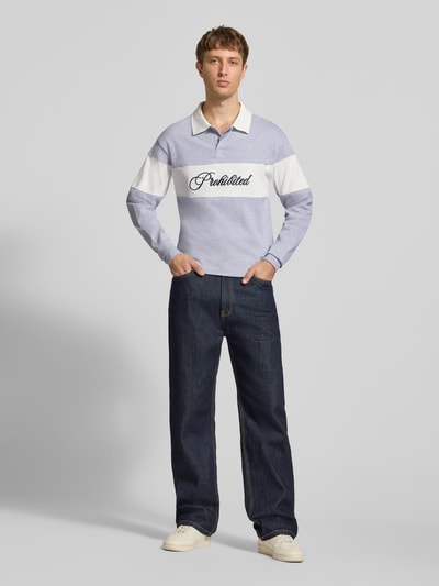 PROHIBITED Sweatshirt van puur katoen Lichtgrijs gemêleerd - 1
