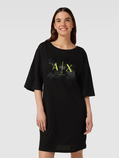 ARMANI EXCHANGE Minikleid mit Label-Print Black 4