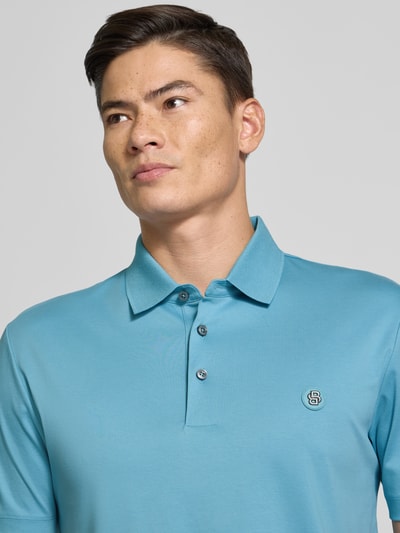 BOSS Regular Fit Poloshirt aus reiner Baumwolle Aqua 3