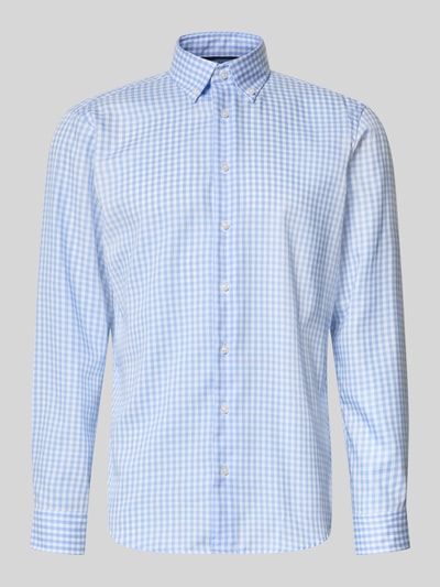 Christian Berg Men Regular Fit Business-Hemd mit Button-Down-Kragen Bleu 1