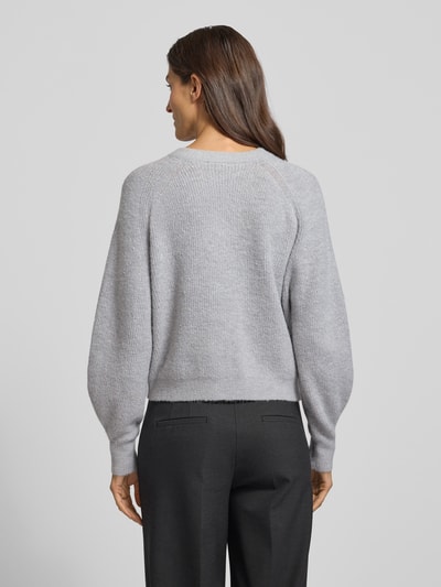 OPUS Strickjacke mit Knopfleiste Modell 'Dorty' Hellgrau 5