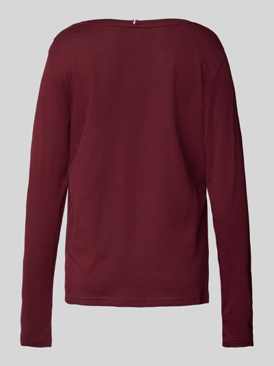 TOMMY HILFIGER Longsleeve mit Logo-Print Bordeaux 3