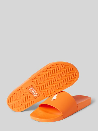 Polo Ralph Lauren Slides mit Label-Prägung Orange 3