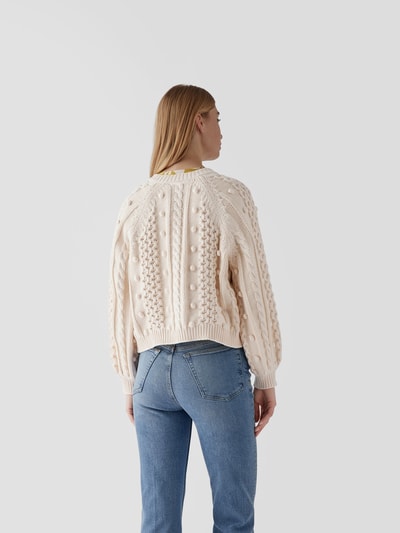 The Great Strickjacke mit Zopfmuster Offwhite 5