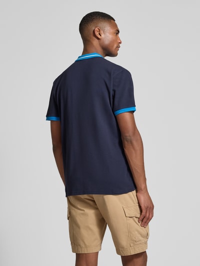 Napapijri Regular Fit Poloshirt mit Label-Stitching Modell 'E-MURLO' Marine 5