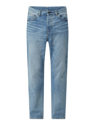 Carhartt Work In Progress Relaxed tapered fit jeans van biologisch katoen, model 'Newel' Jeansblauw - 2