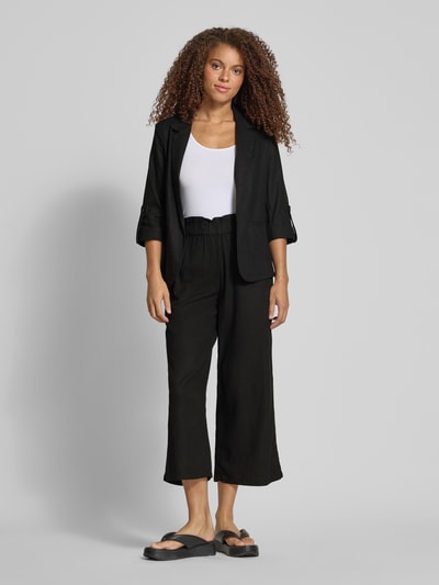 ONLY Loose Fit Culotte aus Viskose-Leinen-Mix Modell 'SOLVI-CARO' Black 1