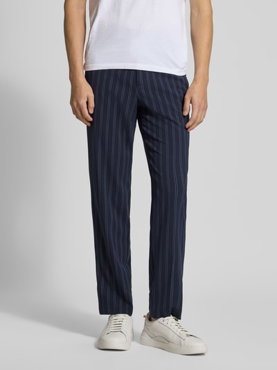 Lindbergh Hose mit Streifenmuster Dunkelblau 4