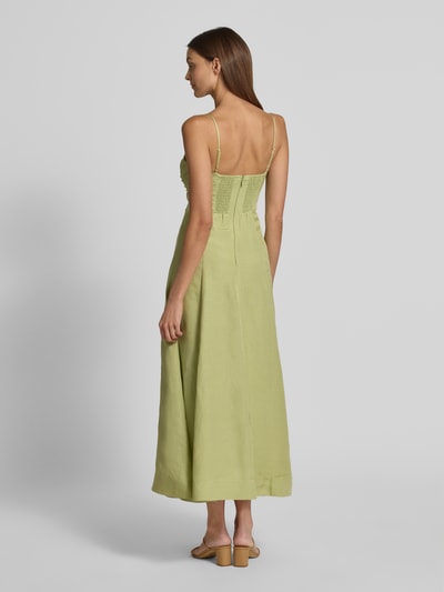 Forever New Leinenabendkleid mit verstellbaren Spaghettiträgern Hellgruen 5