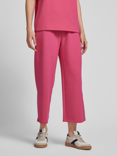 Christian Berg Woman Wide Leg Sweatpants mit elastischem Bund Pink 4