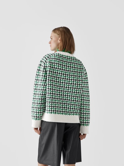 Barrie Pullover mit Allover-Muster Grün 5