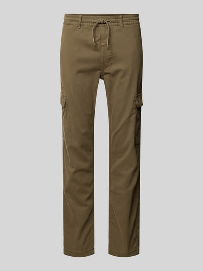 Pepe Jeans Slim fit cargobroek met tunnelkoord, model 'Gymdigo' Olijfgroen - 2