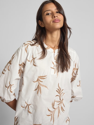 Milano Italy Regular Fit Bluse mit 3/4-Arm Black 3