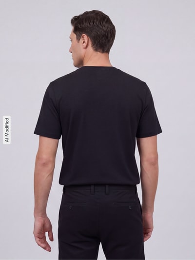 MCNEAL Regular Fit T-Shirt mit Rundhalsausschnitt Black 5