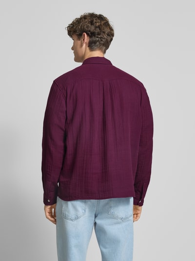 REVIEW Vrijetijdsoverhemd van mousseline Prune - 5