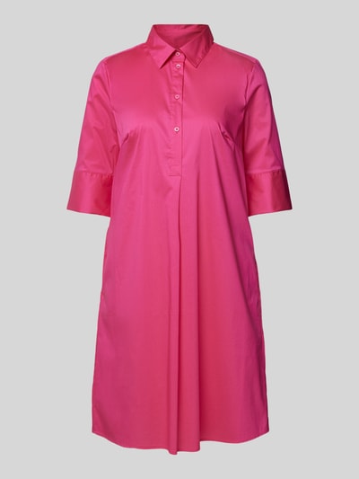 Christian Berg Woman Selection Knielanges Kleid mit kurzer Knopfleiste Pink 2
