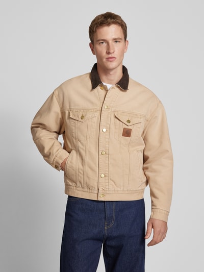 Carhartt Work In Progress Jack met labelpatch, model 'DAYTON' Beige - 4