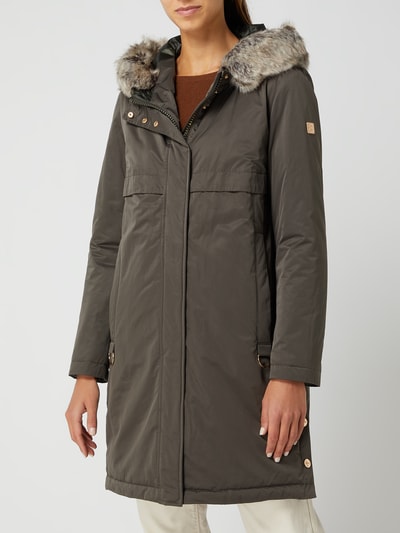 Betty Barclay Parka met imitatiebont  Olijfgroen - 4