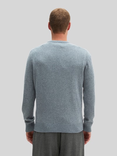 Marc O'Polo Pullover aus Wolle mit Tweedstruktur Eisblau 5