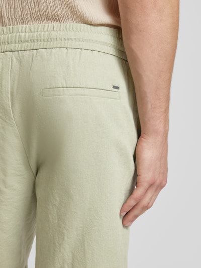 Only & Sons Korte broek met elastische band, model 'LINUS' Lichtgroen - 3