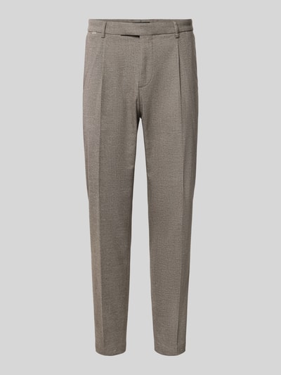 Produktfoto, Anzughose mit Bügelfalten Modell 'salto' von CINQUE in Grau, Material-Mix mit Viskose-Anteil, Regular Fit, Strukturtextur
