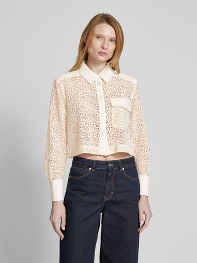 Marella Overhemdblouse van puur katoen Ecru - 4