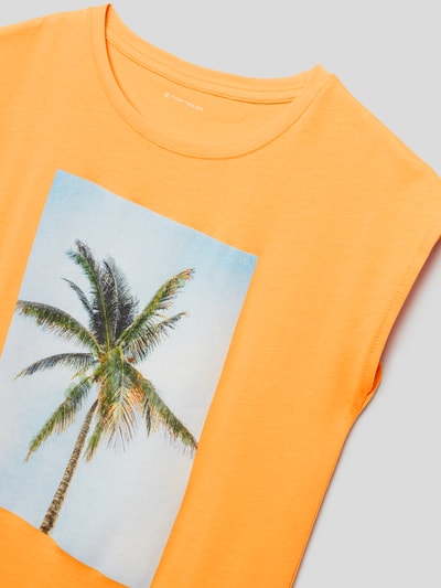 Tom Tailor T-shirt met motiefprint Apricot - 2
