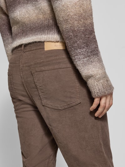 Pepe Jeans Slim Fit Cordhose aus Baumwoll-Mix  Dunkelbraun 3