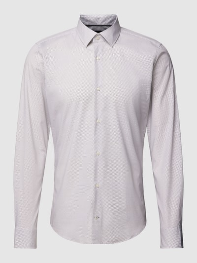 JOOP! Collection Slim Fit Business-Hemd mit Kentkragen Modell 'Pit' Beige 2