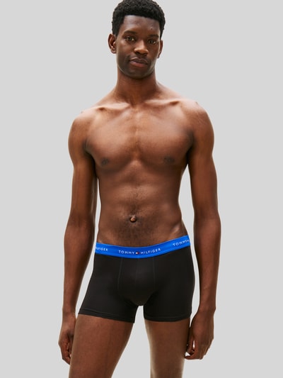 Tommy Hilfiger obcisłe bokserki o kroju regular fit z mieszanki bawełny w zestawie 3 szt. Czarny 4