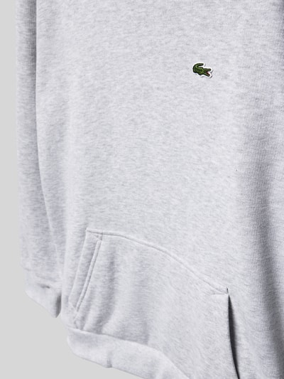 Lacoste Bluza z kapturem i naszywką z logo Średnioszary melanż 2