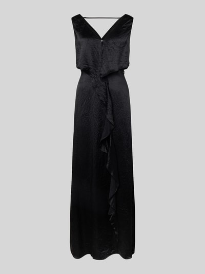 comma Midikleid mit V-Ausschnitt Modell 'EXPLORE' Black 2