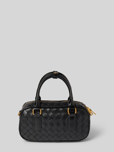 Seidenfelt Handtasche in Flecht-Optik Modell 'KINNA BOWLING BAG' Black 4