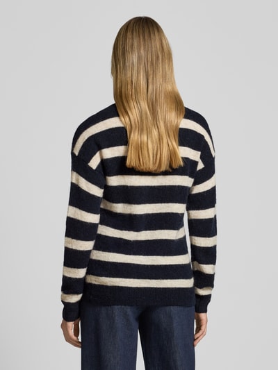 MSCH Copenhagen Gebreide pullover met wol, model 'Festina' Marineblauw - 5