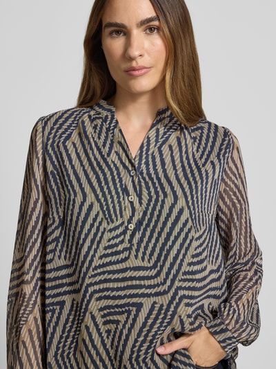 More & More Blouseshirt met V-hals Rietgroen - 3