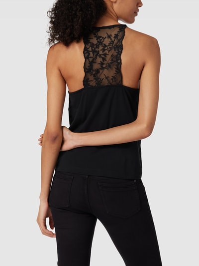 Lanius Top mit Zierbesatz Schwarz 5
