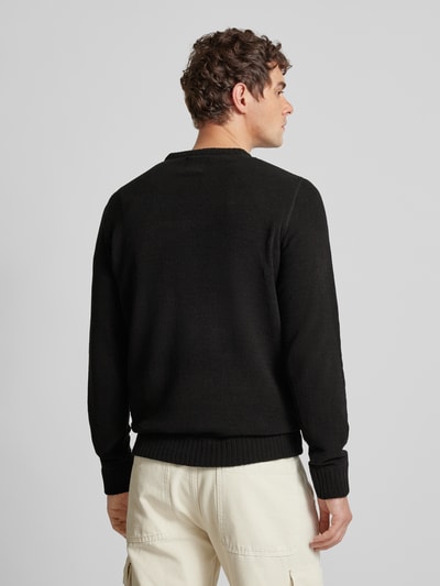 Only & Sons Strickpullover mit Rundhalsausschnitt Modell 'SETHAN' Black 5