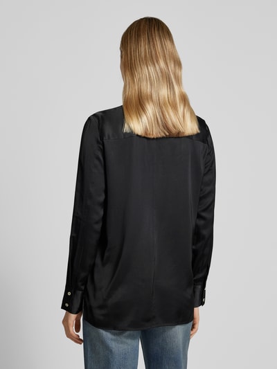 Emily Van den Bergh Bluse mit Tunikakragen BLACK 5