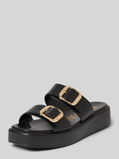 Buffalo Sandalen met doornsluiting, model 'MIA' Zwart - 1