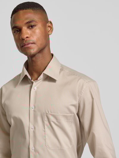 ETERNA Comfort Fit Business-Hemd aus Baumwolle mit Kentkragen Sand 3