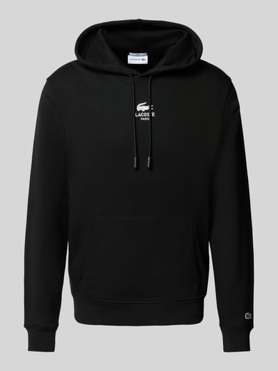 Lacoste Regular Fit Hoodie aus reiner Baumwolle Black 2