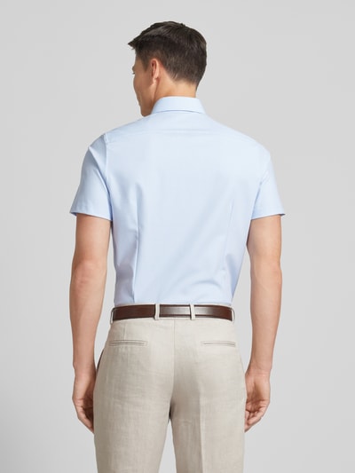 OLYMP Level Five Body Fit Business-Hemd mit 1/2-Arm Modell 'NEW YORK' Bleu 5