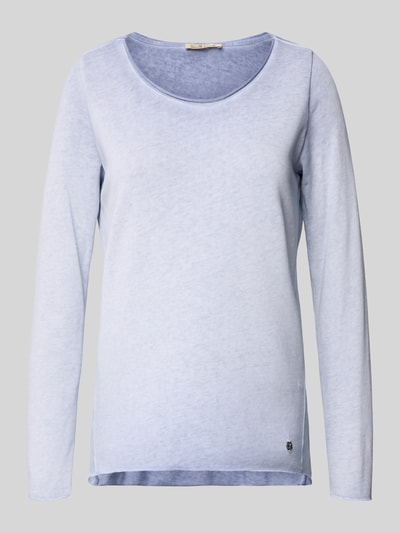 Smith and Soul Sweter z dzianiny ze zrolowanym dołem Jasnoniebieski 2