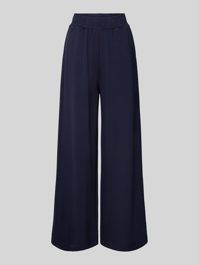 mbyM Wide leg stoffen broek met steekzakken, model 'Asaka' Marineblauw - 2